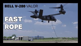 Bell V 280 Valor  Fast Rope  PDAS [upl. by Ardine]