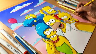 The Simpsons Artwork  Timelapse  Artology [upl. by Diella]