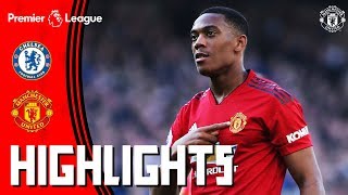 Highlights  Chelsea 22 Manchester United  Premier League  Martial Double for the Reds [upl. by Noseyt]