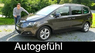 Seat Alhambra Facelift FULL REVIEW test driven 2016  Autogefühl [upl. by Eedoj]