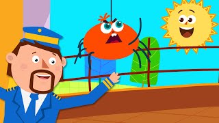 Incy Wincy Spider Song  Nursery Rhymes amp Kids Songs  Captain Discovery [upl. by Kellen]