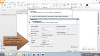 Microsoft Outlook Mail Server Settings [upl. by Dranreb132]