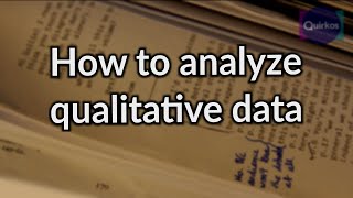 How to Analyze Qualitative Data [upl. by Assile]