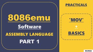 8086emu Software  Assembly Language  MOV Instruction  Basics  PART 1  2020 [upl. by Artamas]