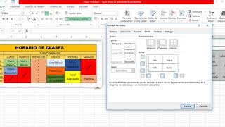 Como Hacer Horario de Clases en Excel [upl. by Balkin]