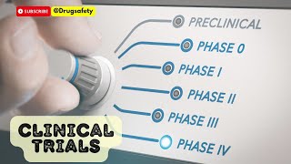 Clinical Trials in Pharmacovigilance An overview Interventional study Drug Development process [upl. by Graf481]