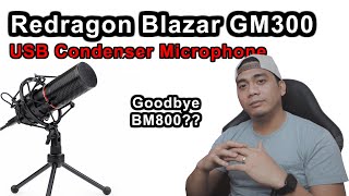 UNBOX  REVIEW Redragon Blazar GM300  Condenser Microphone [upl. by Ahsiuq]