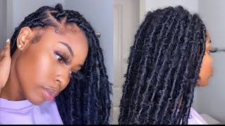 DISTRESSEDBUTTERFLY LOCS TUTORIAL🦋 EASY How to make them LOOK REALISTIC DistressedLocs [upl. by Airdnal]