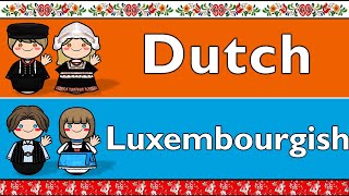 GERMANIC DUTCH amp LUXEMBOURGISH [upl. by Carolyn]