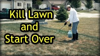 How To Kill A Lawn and Start Over  Lawn Renovation Step 1 [upl. by Lothair]