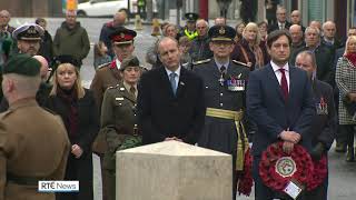 Remembrance Sunday event held in Enniskillen [upl. by Aehc]