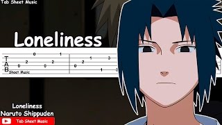 Naruto Shippuden OST  Loneliness Kodoku Guitar Tutorial [upl. by Medora]