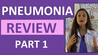 Pneumonia Symptoms Pathophysiology Nursing  Respiratory Disorders NCLEX Lecture Part 1 [upl. by Bamberger767]