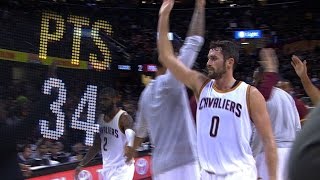 Kevin Love RIDICULOUS 34 Point Quarter l 112316 [upl. by Kimberley]