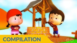 Jack and Jill Nursery Rhymes Collection I 3D Rhymes for Children  Hippy Hoppy Show I 75 Mins [upl. by Feinleib]