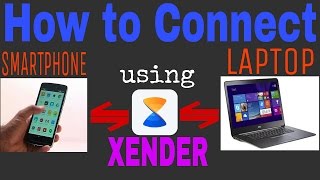 How to connect Smartphone and Laptop using Xender application [upl. by Ellenor]