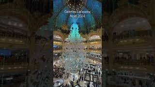 Paris  Galeries Lafayette Natal 2024 [upl. by Ecyar]