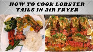 How To Cook Lobster Tails In Air Fryer [upl. by Rybma]