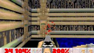 Doom II 100 Walkthrough Map02 Underhalls [upl. by Attelocin]