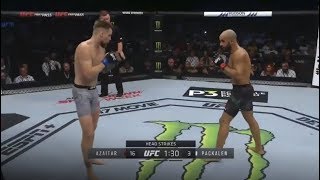 UFC 242 video Ottman Azaitar scores ridiculous onepunch KO in debut [upl. by Mcclenaghan28]