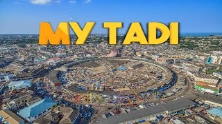 View over Takoradi Central Market Circle [upl. by Ahsenit319]