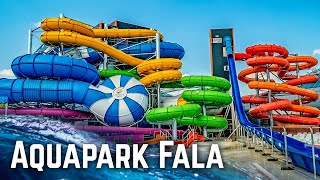 ALL WATER SLIDES at Aquapark Fala Łódź Poland [upl. by Sollie421]