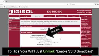 How To disable SSID Broadcast wifi from others [upl. by Jeromy104]