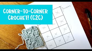 Howto Corner to Corner C2C Graphgan Crochet [upl. by Oby138]