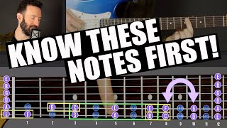 How to QUICKLY Memorize the Fretboard Starting With the E amp A String Notes amp Octaves Guitar Lesson [upl. by Curhan748]