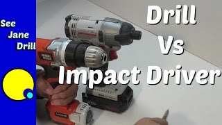 Drill vs Impact Driver [upl. by Netsrek]