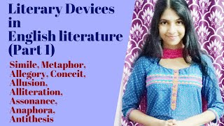 Literary Devices Figures of Speech in English Literature  Part 1 [upl. by Grubb]