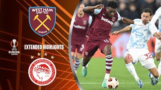 West Ham vs Olympiacos  Extended Highlights  UEL Group Stage MD 4  CBS Sports Golazo [upl. by Myrt1]