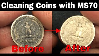 How to Clean Coins  Using MS70 Coin Restorer on Silver Coins [upl. by Naud]