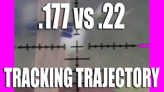 Tracking Trajectory  22 vs 177 airgun pellets [upl. by Earl]