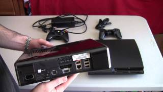 Xbox 360 Slim Vs PS3 Slim  HD 1080P [upl. by Leonie]