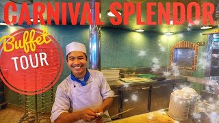 ✔️Carnival Splendor Cruise Buffet and Free Food Tour [upl. by Hutchison]