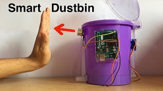 Build Your Own SMART DUSTBIN  Automatic Dustbin  Using Arduino [upl. by Janene]