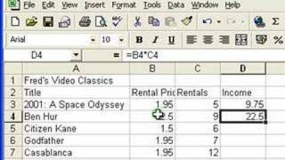 Microsoft Excel Tutorial for Beginners 3  Calculations Formulas [upl. by Sherurd]