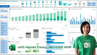 Interactive Excel HR Dashboard  FREE Download [upl. by Medina891]