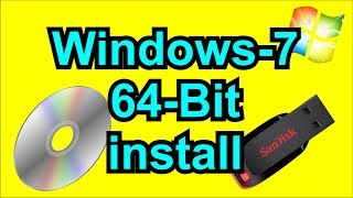 How to install 64 bit windows 7 [upl. by Golanka]