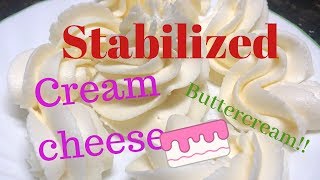 My Stabilized Cream Cheese Buttercream frosting [upl. by Mitchel]