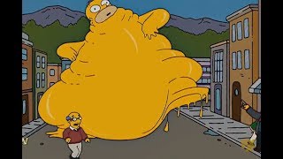 The Simpsons  Homer Obesity Eats Everything [upl. by Eniladam]