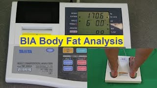 Body Fat Percentage  Bioelectrical Impedance Analysis  BIA [upl. by Arac987]