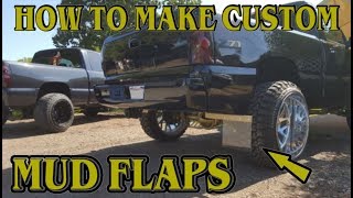 HOW TO MAKE CUSTOM MUDFLAPS [upl. by Cartwell]