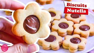 🌰 BISCUITS SABLÉS AU NUTELLA 🌰 [upl. by Rhea]