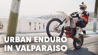 Riding Up An Urban MTB Downhill Course  Red Bull Valparaiso Cerro Abajo [upl. by Ezra]