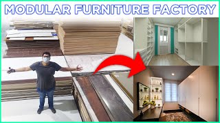 Modular Furniture Factory  HOW ITS MADE Interior Design Factory WALKTHROUGH and TOUR [upl. by Monafo]