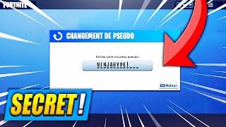 COMMENT quotCHANGER SON PSEUDOquot sur FORTNITE  Patché [upl. by Chuipek]