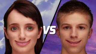 EVIE AND BOIBOT FALL IN LOVE  Evie vs Boibot Cleverbot [upl. by Kezer583]