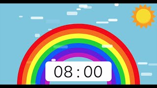 Rainbow Timer 8 Minute 🌈 [upl. by Asilenna]